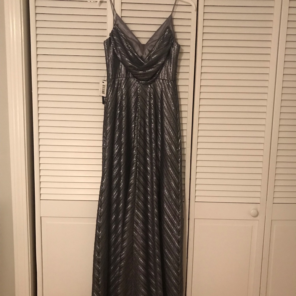 Silver long dress - new with tags